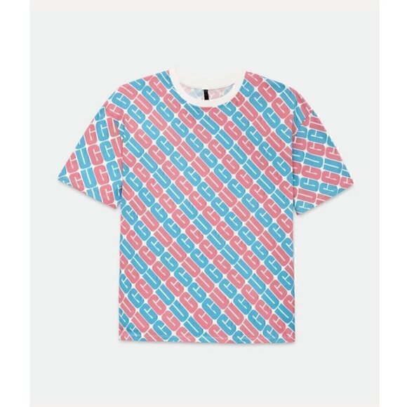 UGG Other - Original UGG Logo U Toni Pride Unisex Oversized  XLARGE Tee Pink/Blue Casual NWT